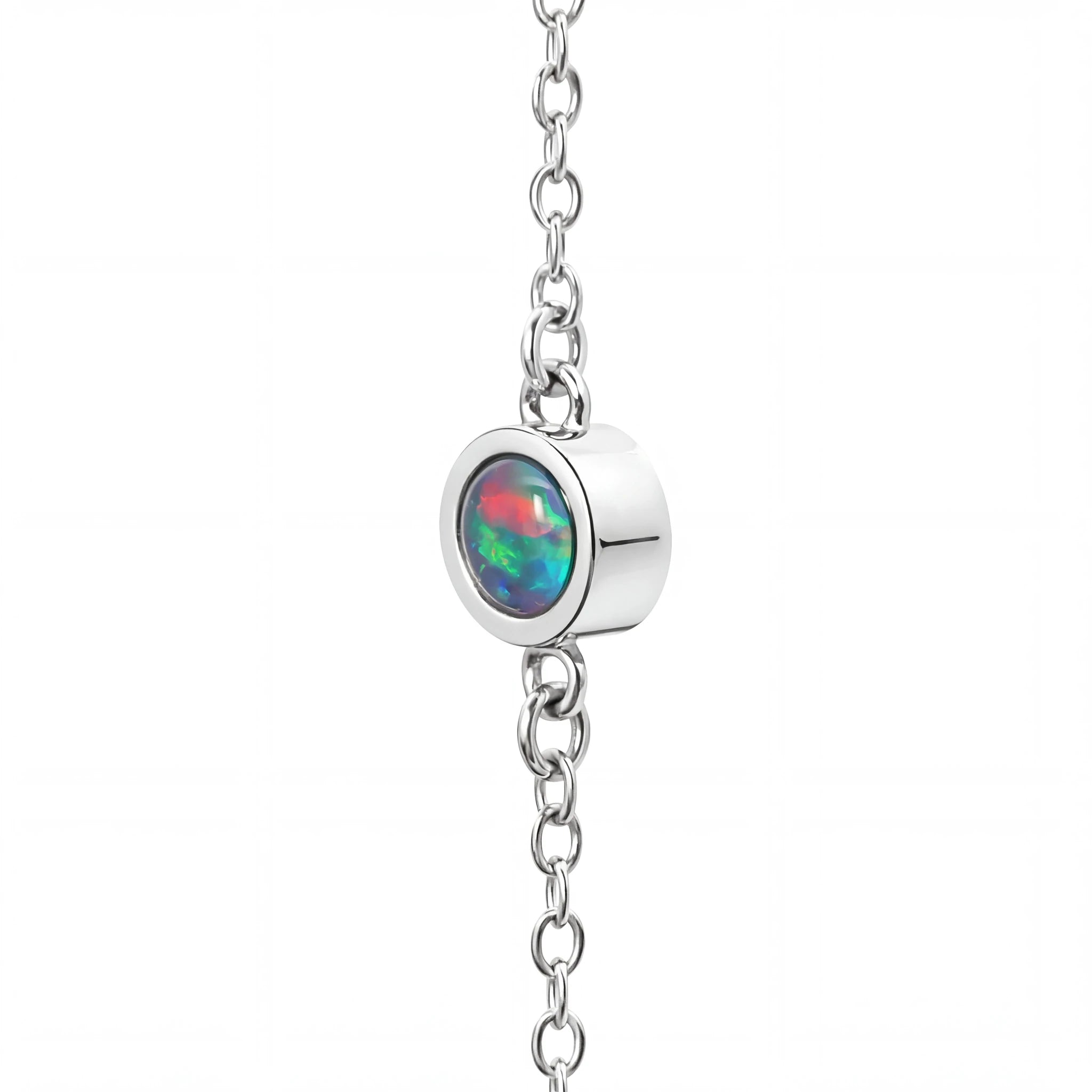 Triplet Opal Bracelet in Stainless Steel - Australian Opal Cutters and Pearl Divers
