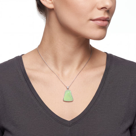 Australian Light Opal Pendant in 925 Sterling Silver with Diamonds - Multicolour - Australian Opal Cutters and Pearl Divers