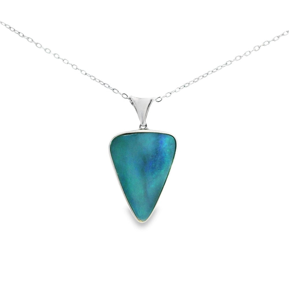 Australian Opal Doublet Pendant set in Sterling Silver