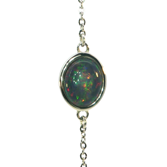 Triplet Opal Bracelet in Stainless Steel - Multicolour