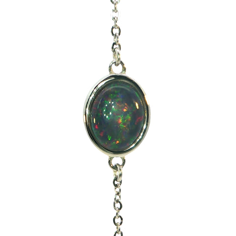 Triplet Opal Bracelet in Stainless Steel - Multicolour