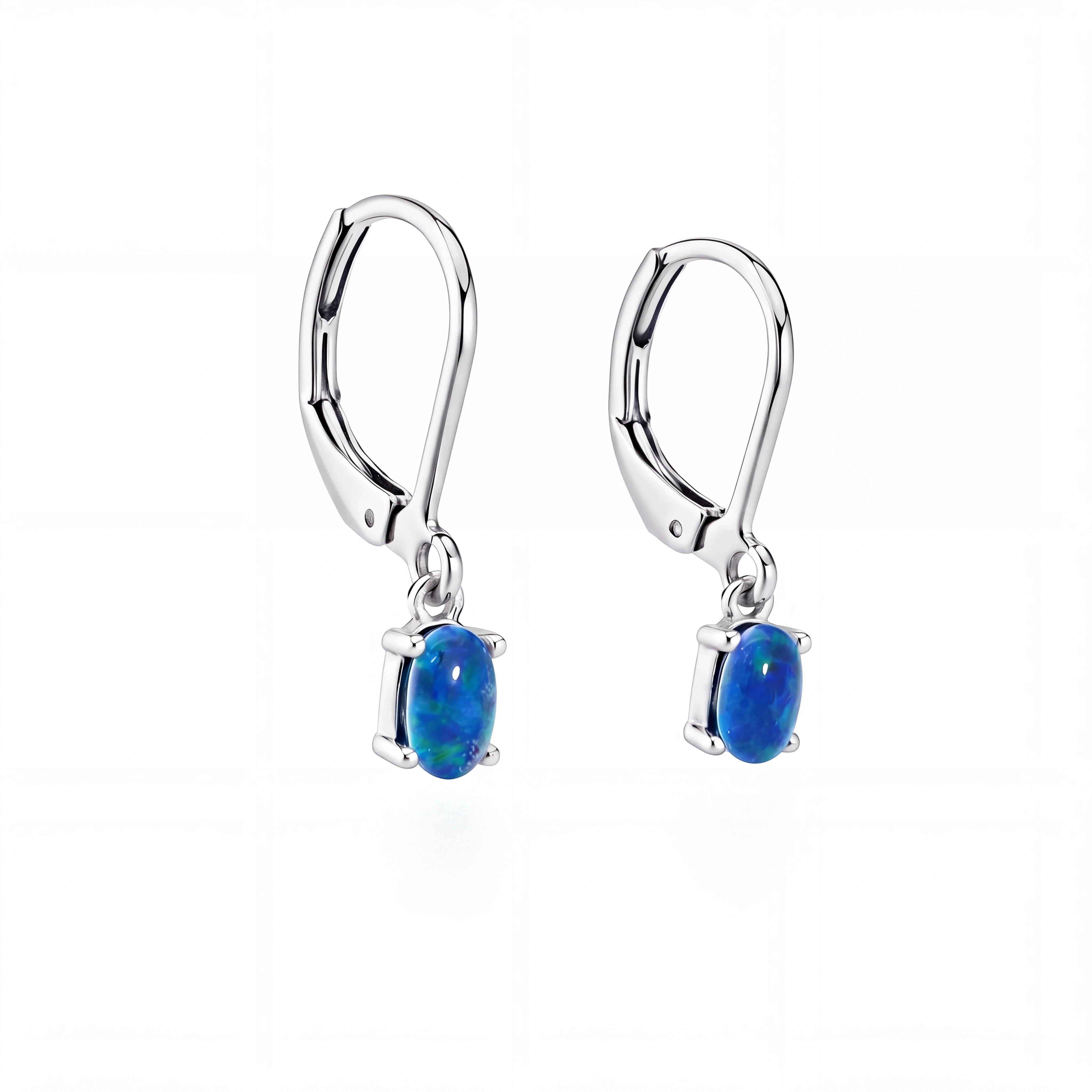 Black Opal Ring & Triplet Opal Earrings Set - Australian Opal Cutters and Pearl Divers