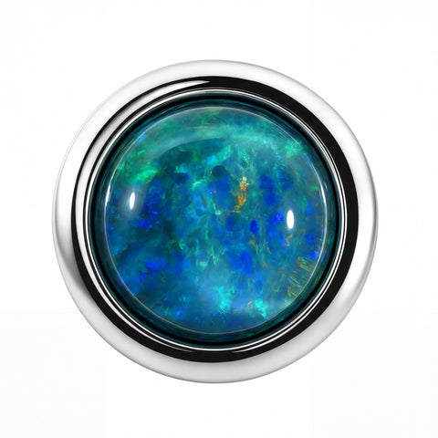 Triplet Opal Earrings in Stainless Steel