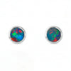 Triplet Opal Earrings in Stainless Steel
