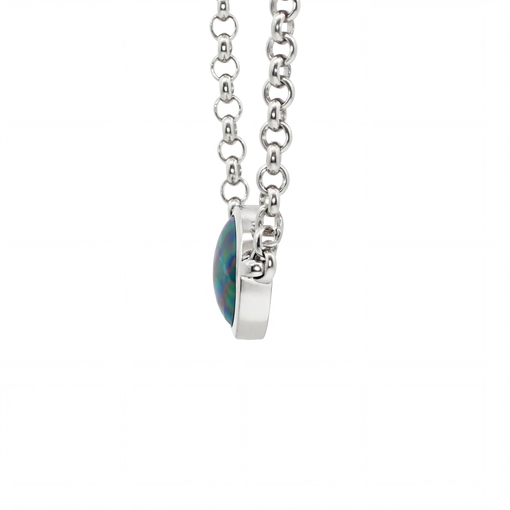 Triplet Opal Bracelet in 925 Sterling Silver - Multicolour - Australian Opal Cutters and Pearl Divers
