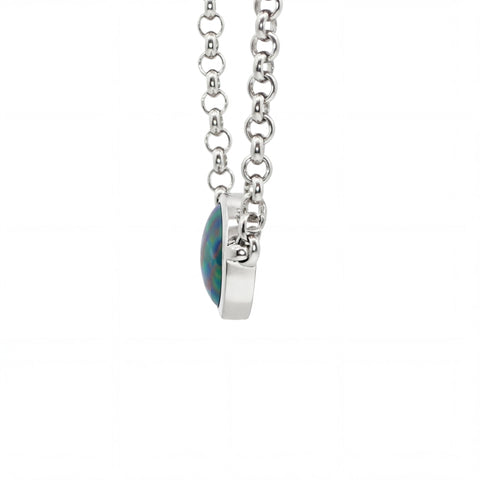 Triplet Opal Bracelet in 925 Sterling Silver - Multicolour - Australian Opal Cutters and Pearl Divers