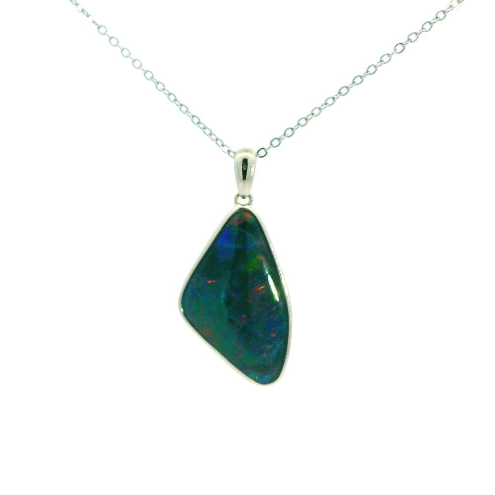 Australian Opal Triplet Pendant set in Sterling Silver