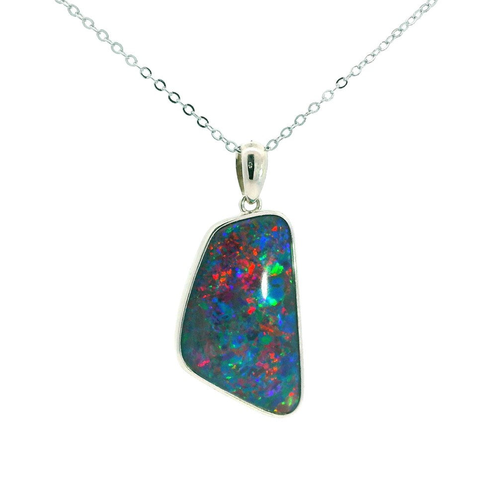 Australian Opal Triplet Pendant set in Sterling Silver