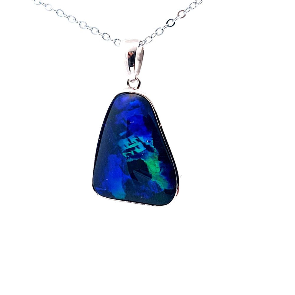 Australian Opal Triplet Pendant set in Sterling Silver