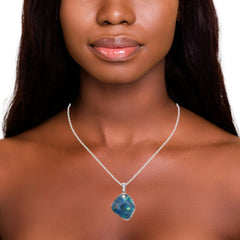 Triplet Opal Pendant in 925 Sterling Silver - Multicolour