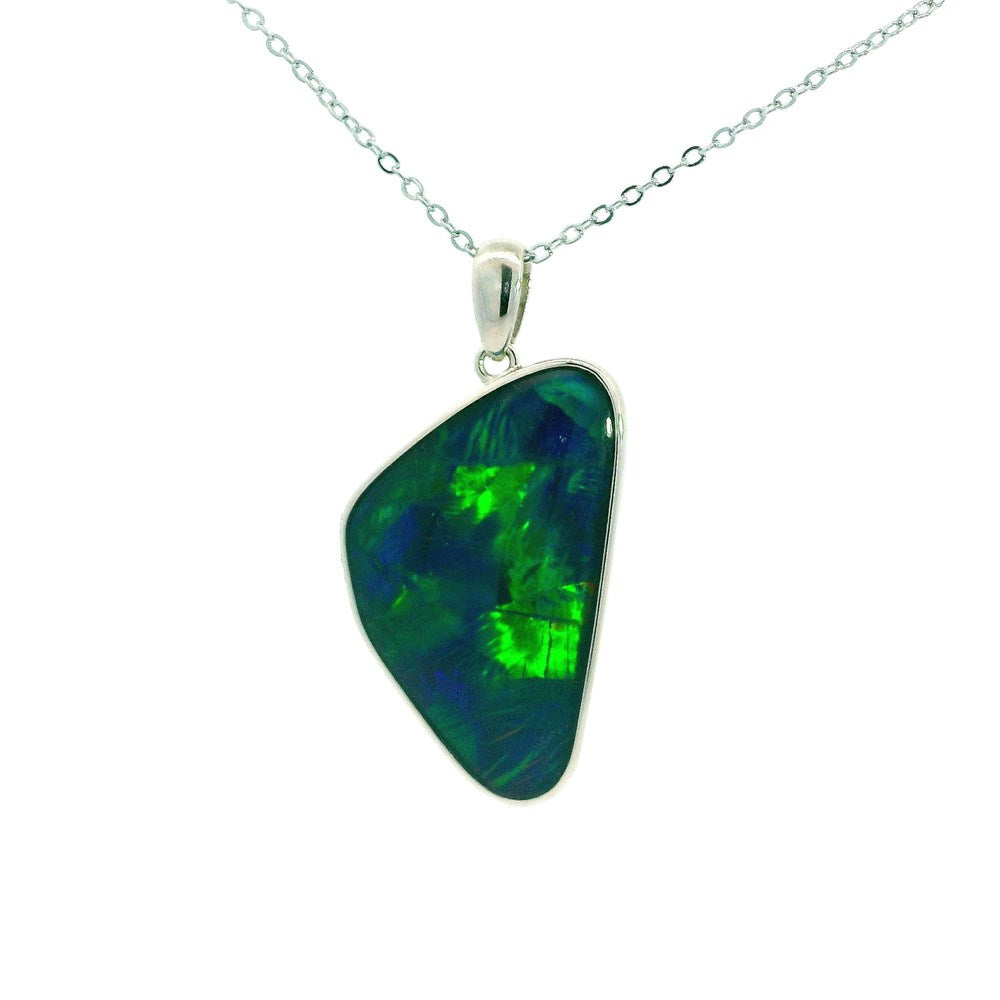 Australian Opal Triplet Pendant set in Sterling Silver