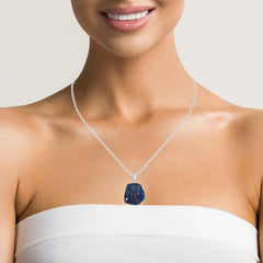 Triplet Opal Pendant in 925 Sterling Silver - Multicolour