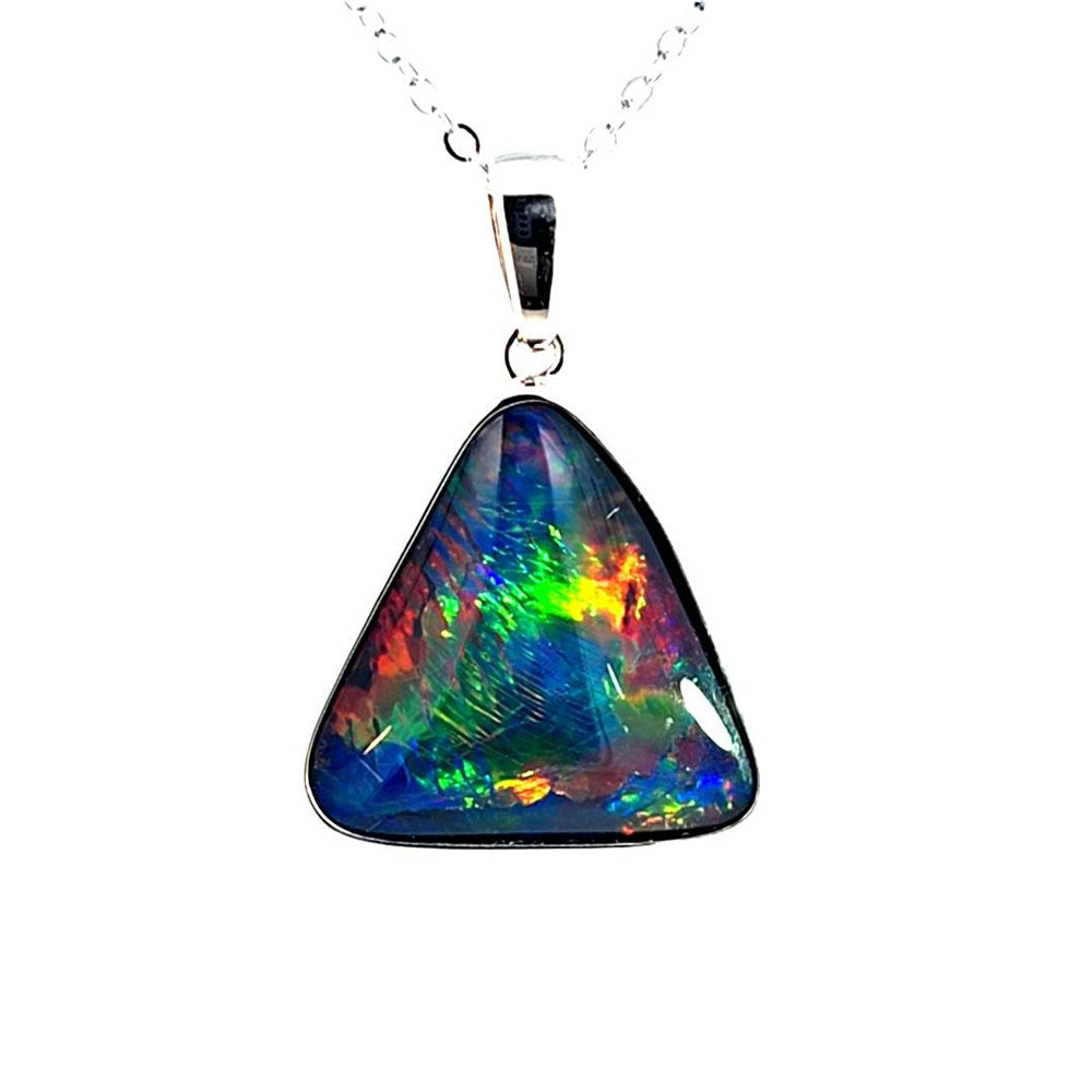 Australian Opal Triplet Pendant set in Sterling Silver