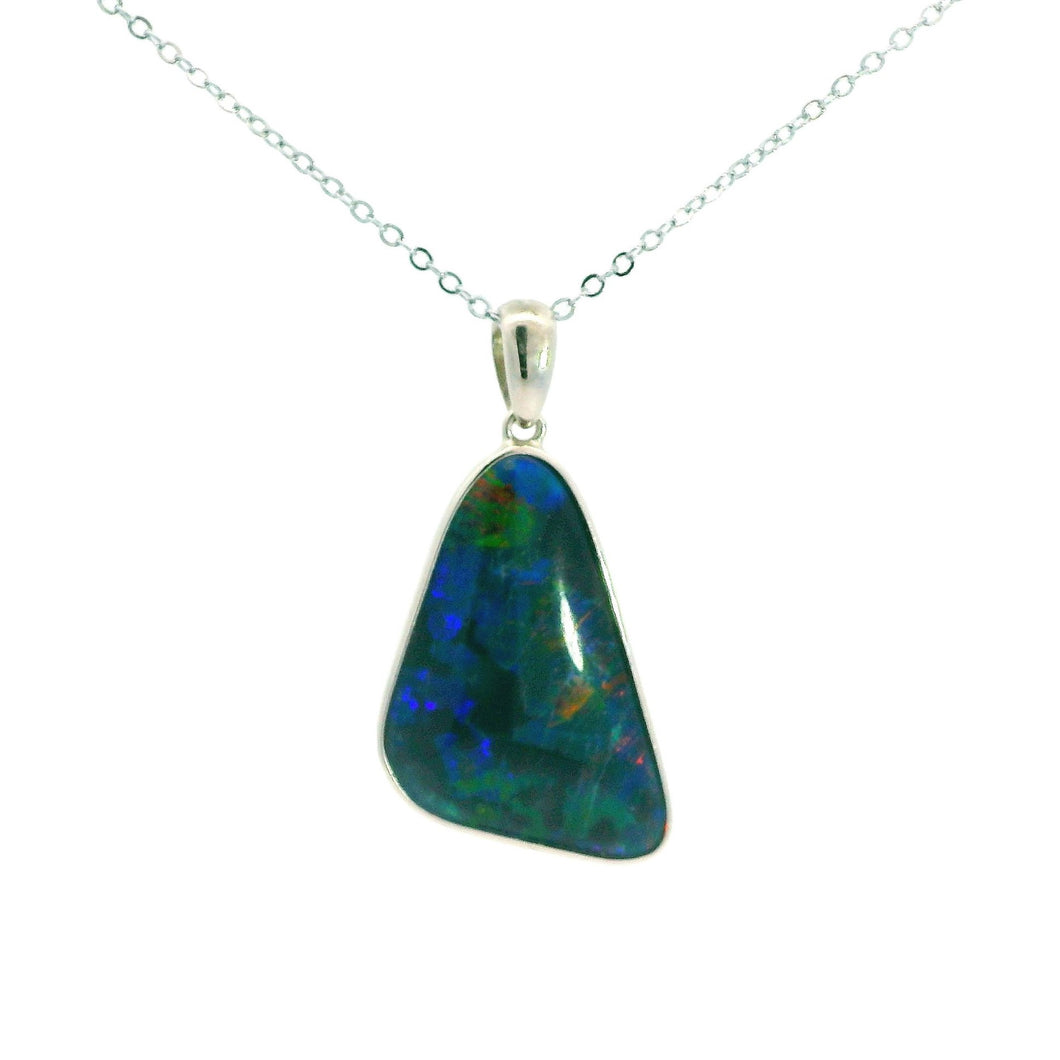 Australian Opal Triplet Pendant set in Sterling Silver