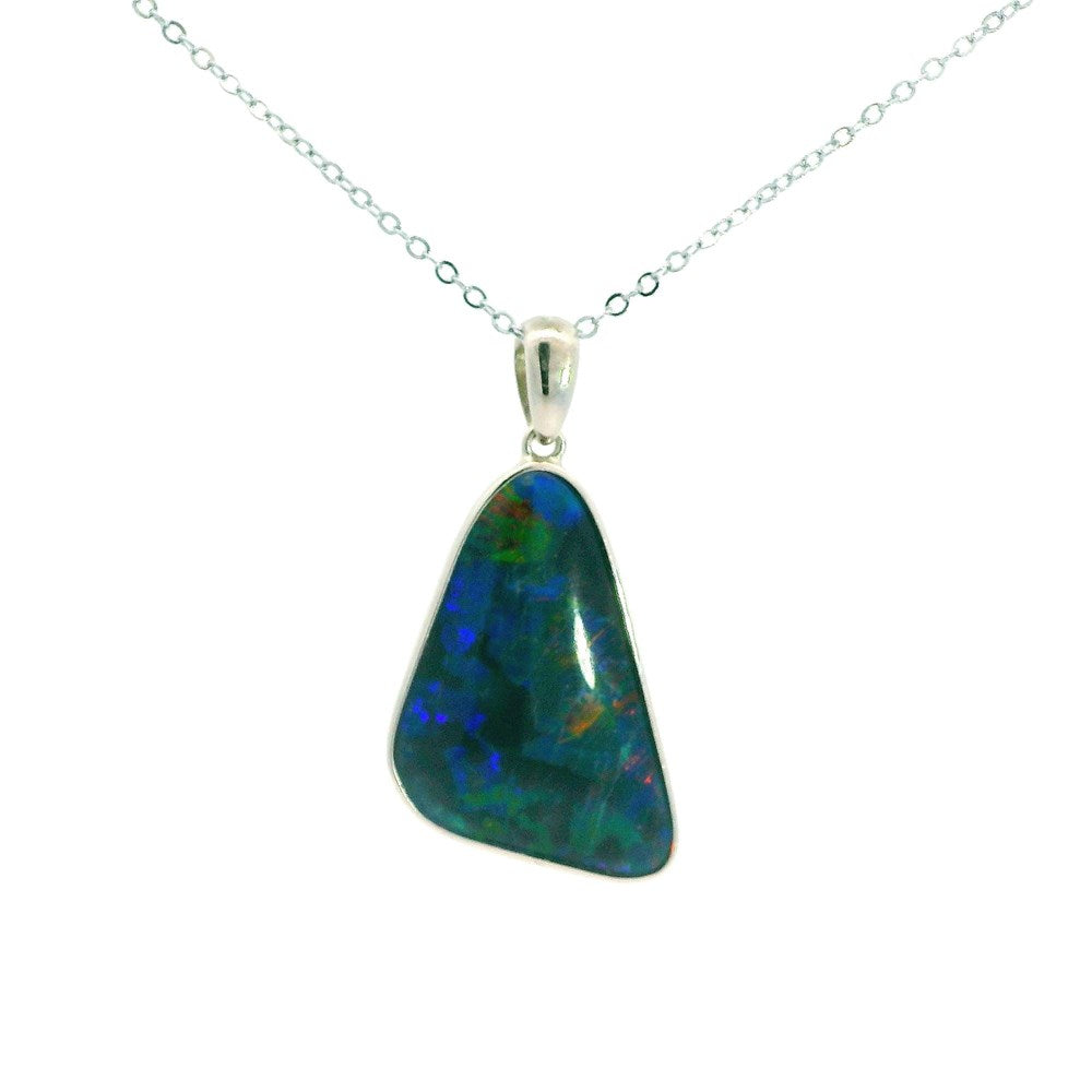 Australian Opal Triplet Pendant set in Sterling Silver