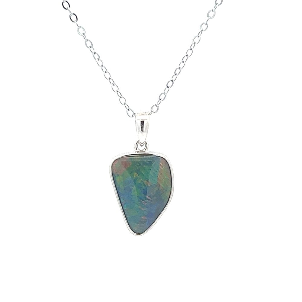 Australian Triplet Opal set in a 925 Sterling Silver Pendant