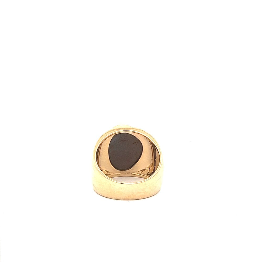 Men's Doublet Opal Bezel Ring