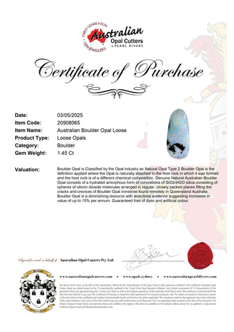 Australian Boulder Opal Loose - Australian Opal Cutters and Pearl Divers