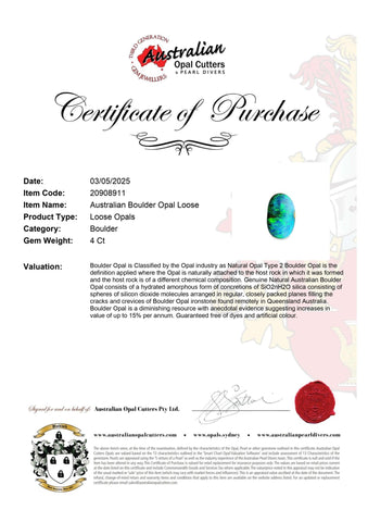 Australian Boulder Opal Loose - Australian Opal Cutters and Pearl Divers