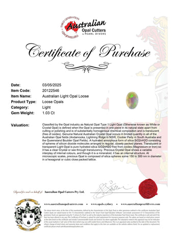 Australian Light Opal Loose - Australian Opal Cutters and Pearl Divers