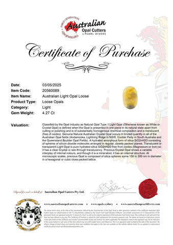 Australian Light Opal Loose - Australian Opal Cutters and Pearl Divers
