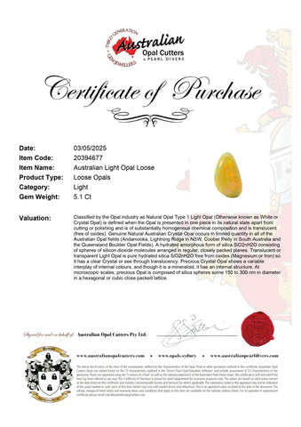 Australian Light Opal Loose - Australian Opal Cutters and Pearl Divers