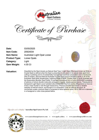 Australian Light Opal Loose - Australian Opal Cutters and Pearl Divers
