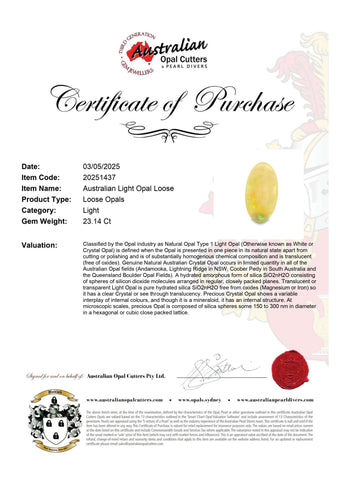 Australian Light Opal Loose - Australian Opal Cutters and Pearl Divers