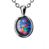 Australian Triplet Opal Pendant in Stainless Steel - Australian Opal Cutters and Pearl Divers
