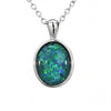 Australian Triplet Opal Pendant in Stainless Steel - Australian Opal Cutters and Pearl Divers