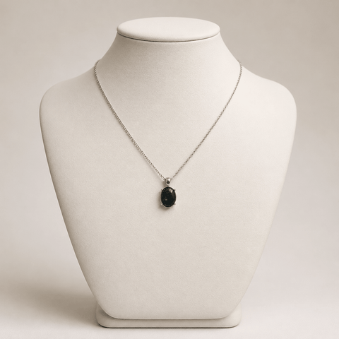Australian Triplet Opal Pendant set in Stainless Steel - Multicolour - Australian Opal Cutters and Pearl Divers