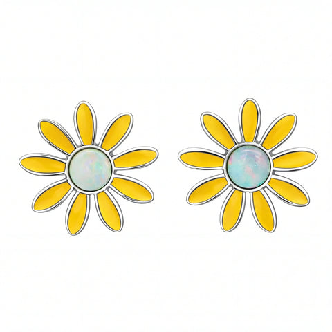 Light Opal Daisy Signature Set - Australian Opal Cutters and Pearl Divers