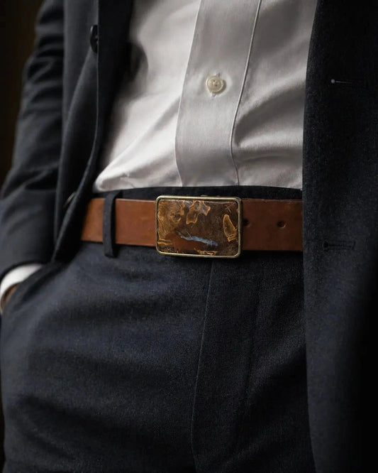 Men's Belt - Australian Opal Cutters and Pearl Divers