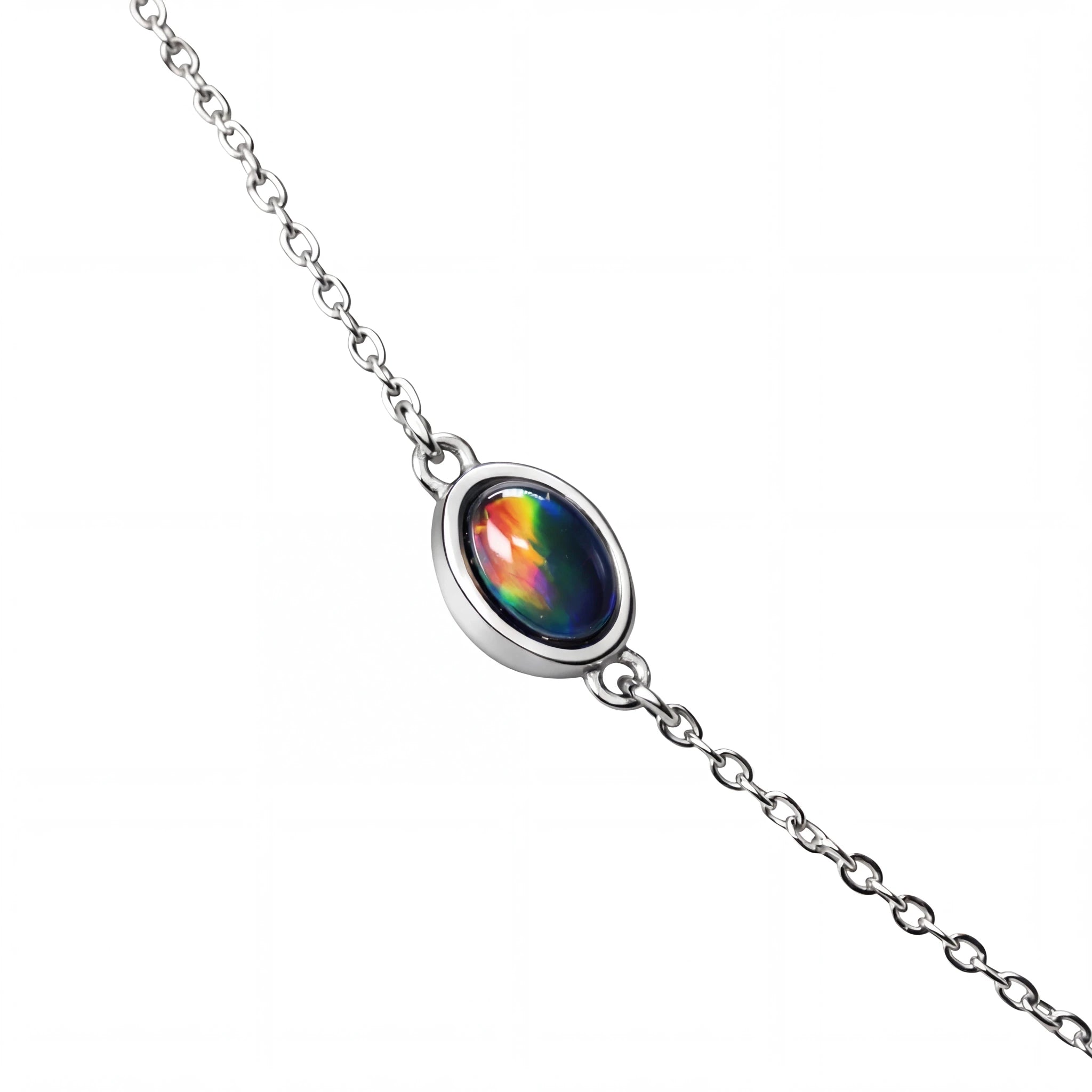 Multicolour Opal Necklace & Bracelet Set - Australian Opal Cutters and Pearl Divers