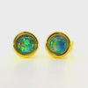 Triplet Opal Earring in Gold Plated Stainless Steel