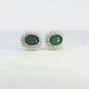 Triplet Opal Earrings in 925 Sterling Silver - Multicolour