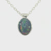Triplet Opal Pendant set in 925 Sterling Silver - Multicolour