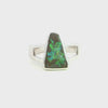 Boulder Opal Ring set in 925 Sterling Silver - Green-Blue