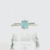 Dark Opal Ring In 925 Sterling Silver - Green-Blue