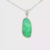 Australian Doublet Opal Pendant set in 925 Sterling Silver - Multicolour