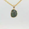 Australian Doublet Opal Pendant in Gold Plated Sterling Silver - Multicolour