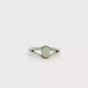 Light Opal Ring in Stainless Steel - Multicolour