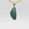 Australian Doublet Opal Pendant in Gold Plated Sterling Silver - Multicolour