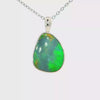 Australian Doublet Opal Pendant set in 925 Sterling Silver - Multicolour