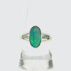 Doublet Opal Ring in 925 Sterling Silver - Multicolour