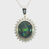 Triplet Opal Pendant in 925 Sterling Silver - Multicolour