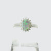 Dark Opal Ring In 925 Sterling Silver - Green-Blue