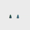 Boulder Opal Earrings in 925 Sterling Silver - Green-Blue