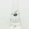 Boulder Opal Rose Ring set in 925 Sterling Silver - Blue-Green