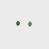 Boulder Opal Earrings in 14K White Gold - Multicolour